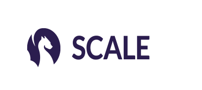 The SCALE logo stretched out of proportion